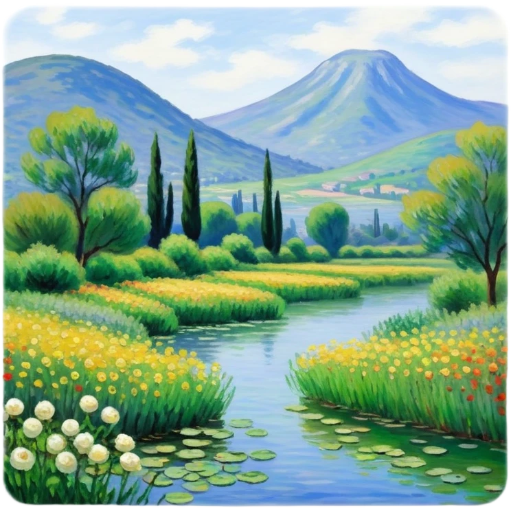 Monet painting emoji