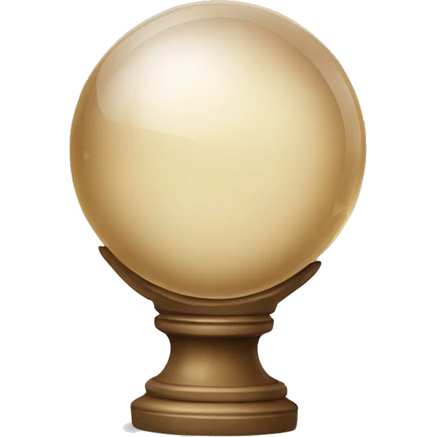 Beige crystal ball emoji