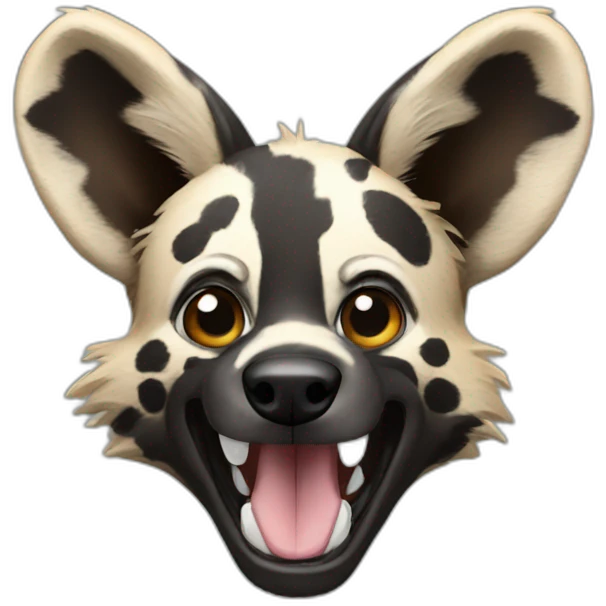african wild dog emoji