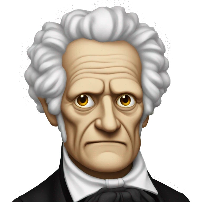 Schopenhauer with a sooze emoji