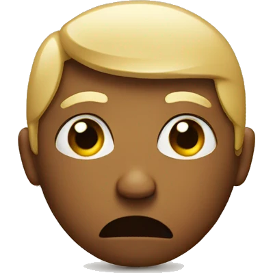 Sad shaking head emoji