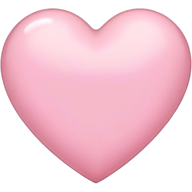 coração rosa claro emoji