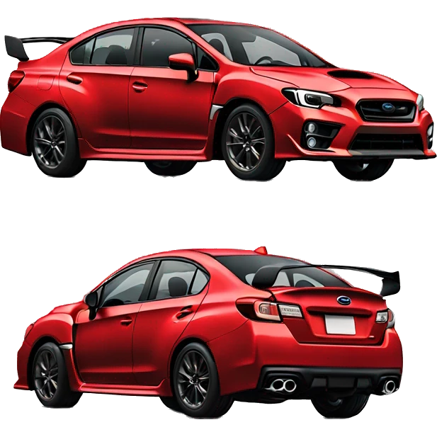 Red Subaru wrx emoji