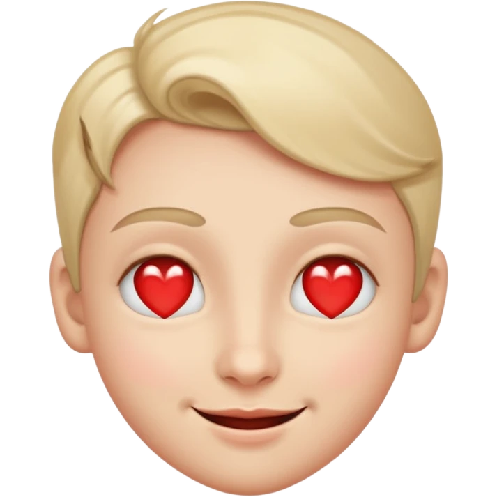 a smirking face with heart eyes emoji