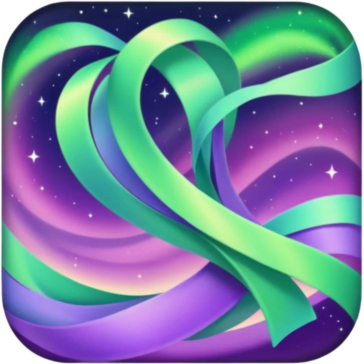 something that represents the aurora borealis emoji