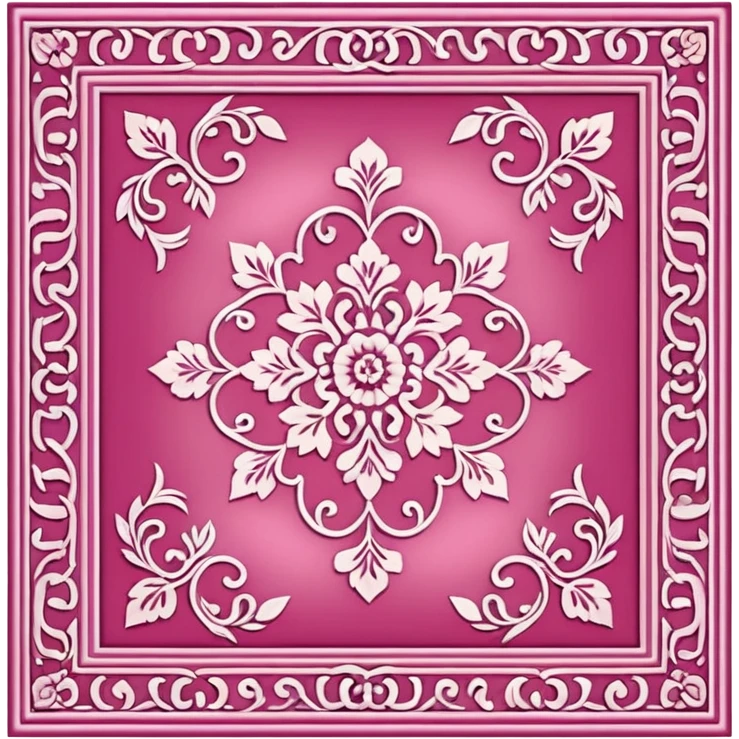 Pink oriental rectangle rug emoji