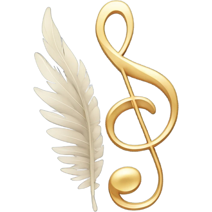 Music note with wings emoji