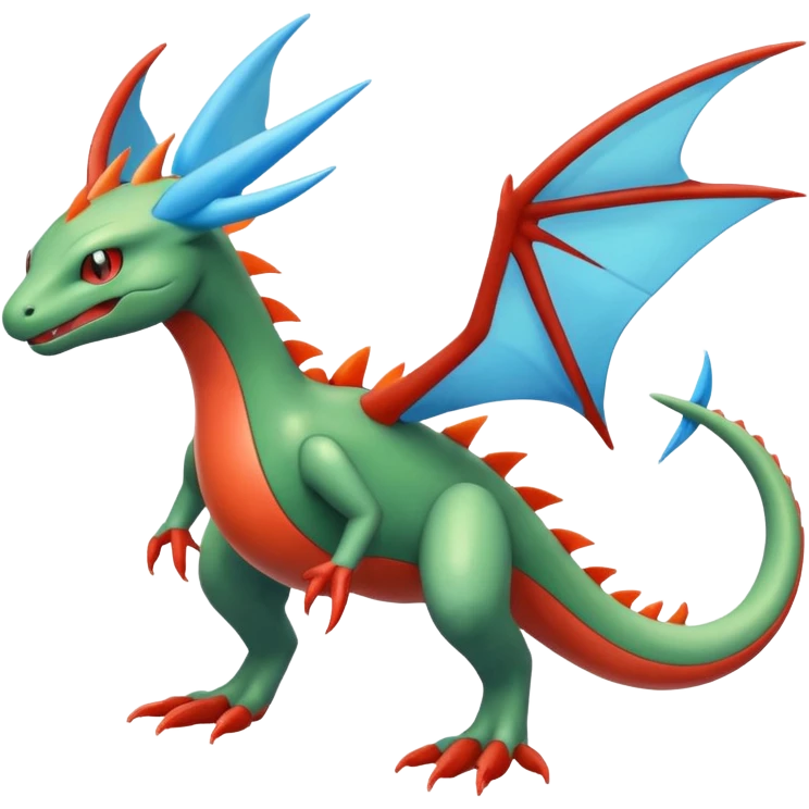 Electrike-Flygon-Salamence-fusion (full body) emoji