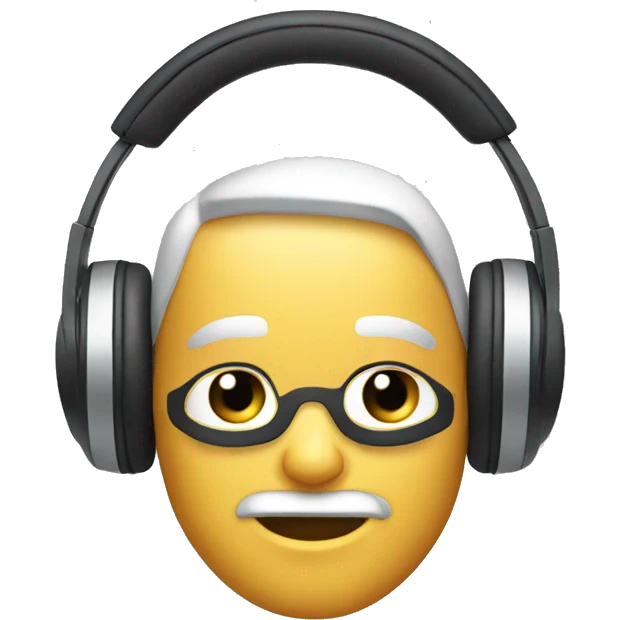 Professional studio headphones emoji
