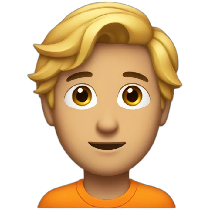 alfio bardolla with orange shirt emoji