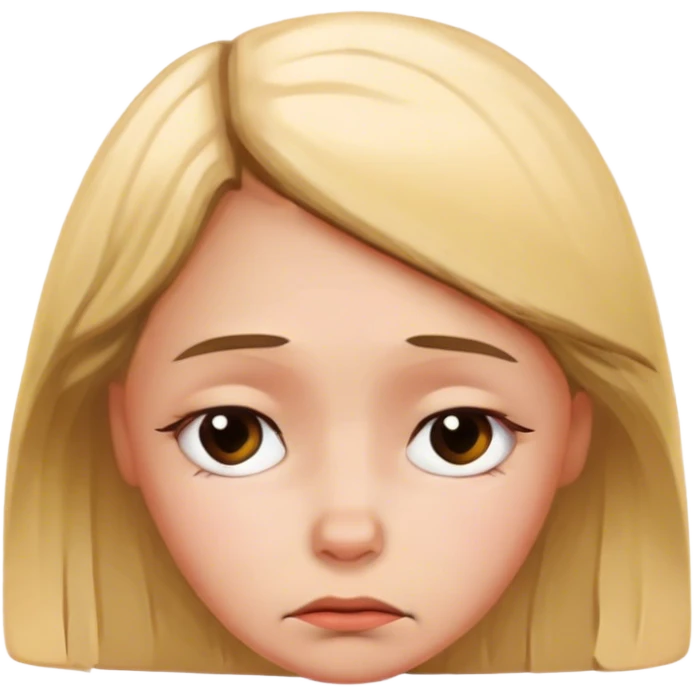 pretty sad german girl emoji