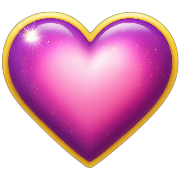 pink-and-purple-heart-with-yellow-sparkles emoji