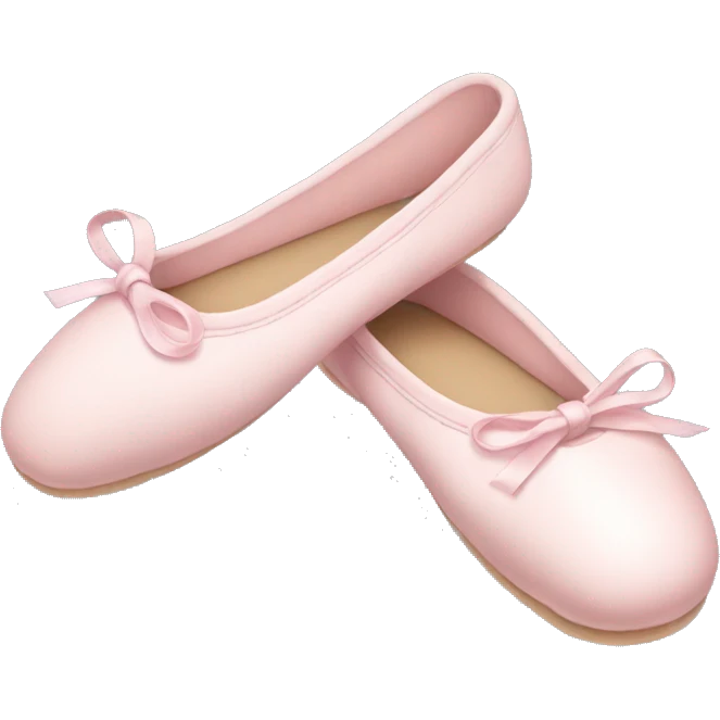 Pale pink ballet shoes emoji