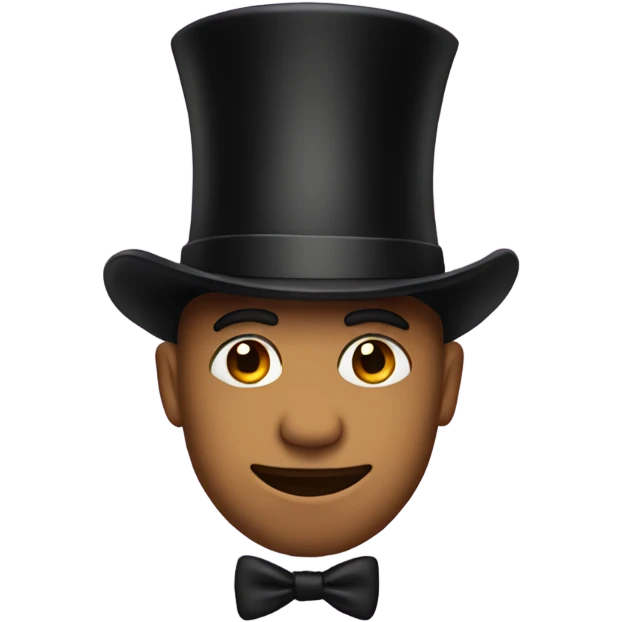 Me with a top hat  emoji