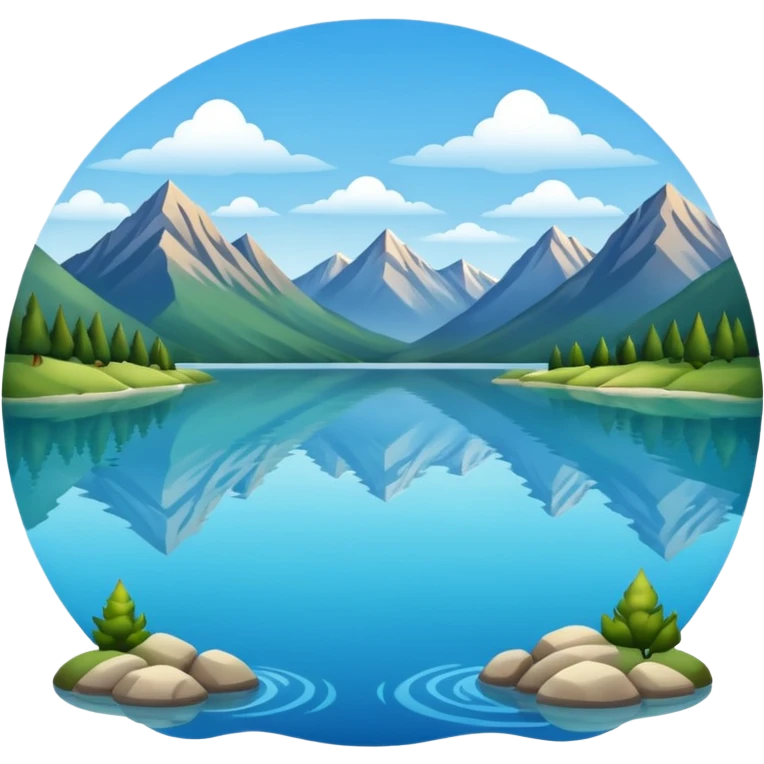lake landscape emoji