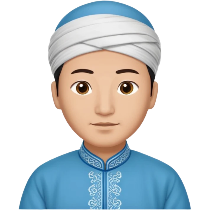 Chinese Muslim man, Uyghurs:  based in the Xinjiang autonomous region. emoji