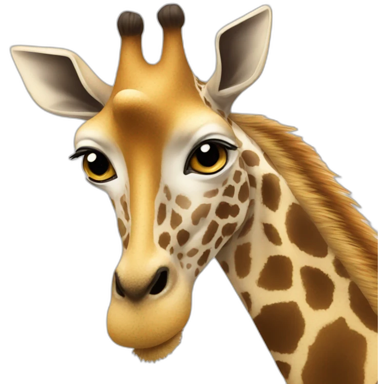 Girafa fofa emoji
