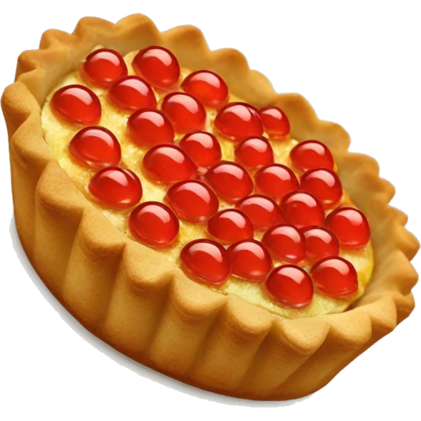 tartlet with red caviar emoji