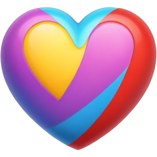 Cœur multicolore  emoji
