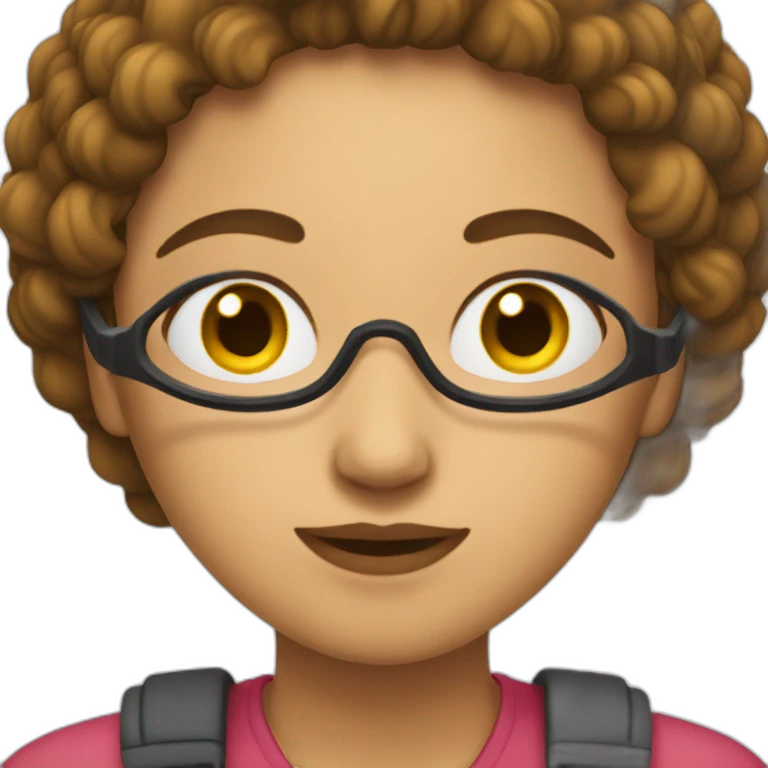 mujer escribiendo emoji