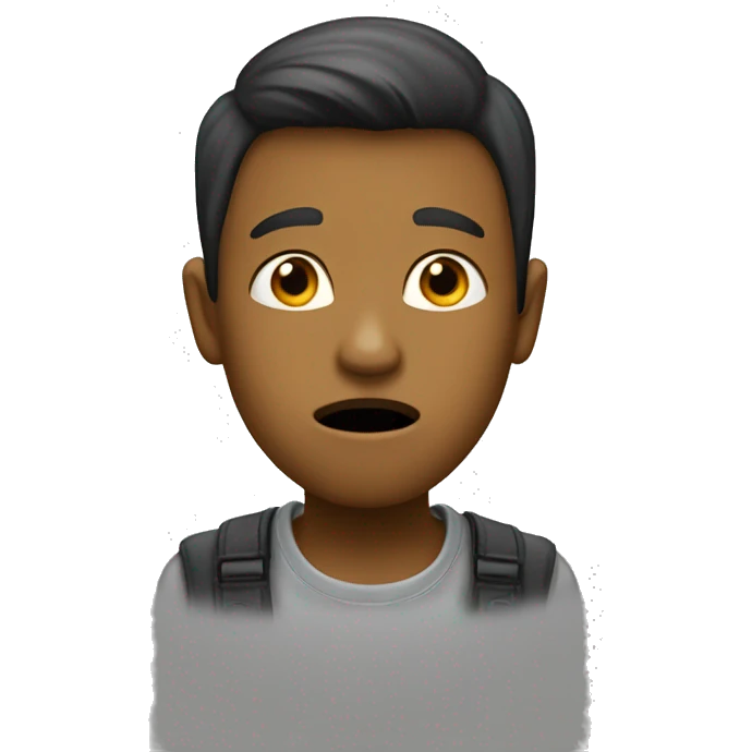 Someone saying ‘’be quiet little boy’’ emoji