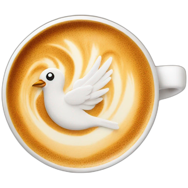 latte-with-picture-of-bird emoji