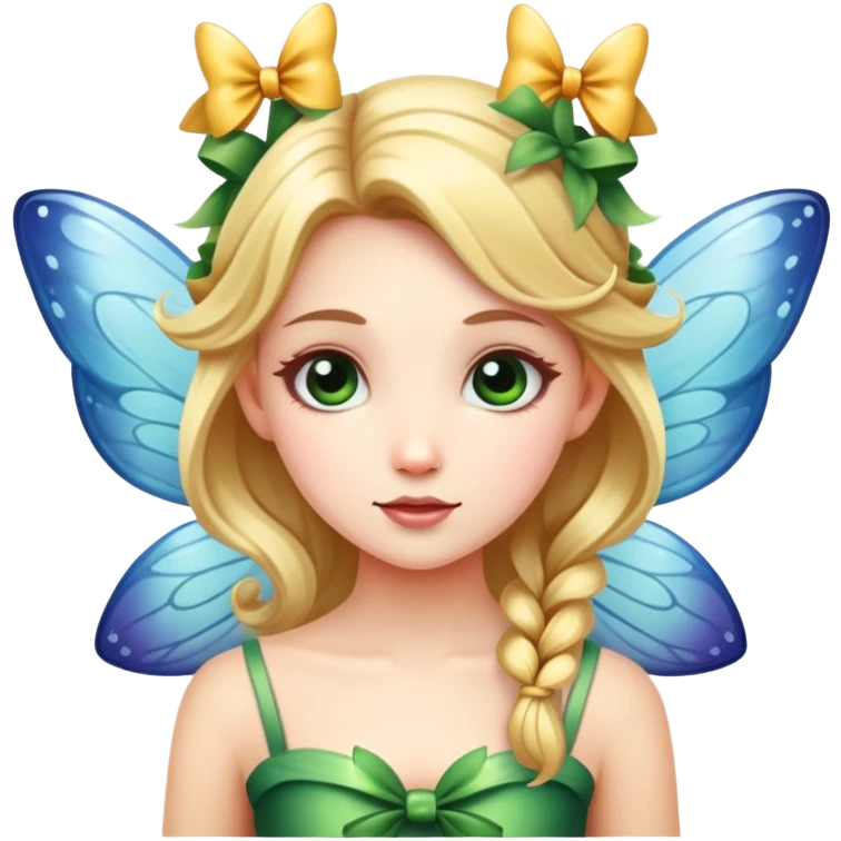 fairy with a bow emoji