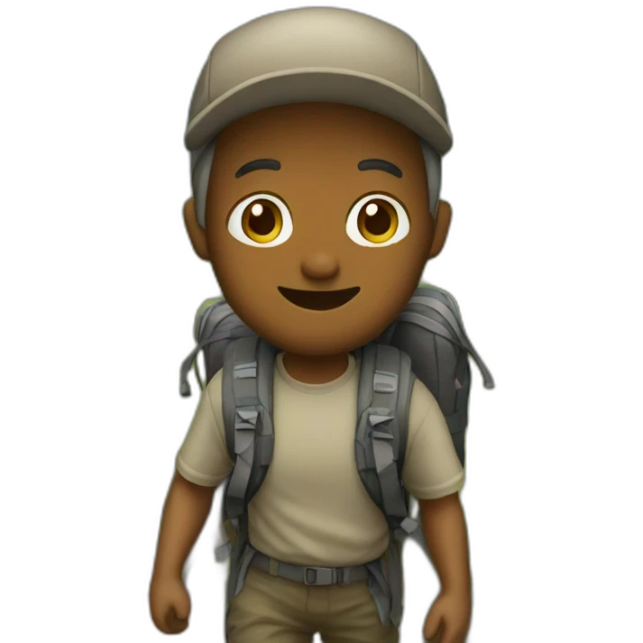 Hiking emoji emoji