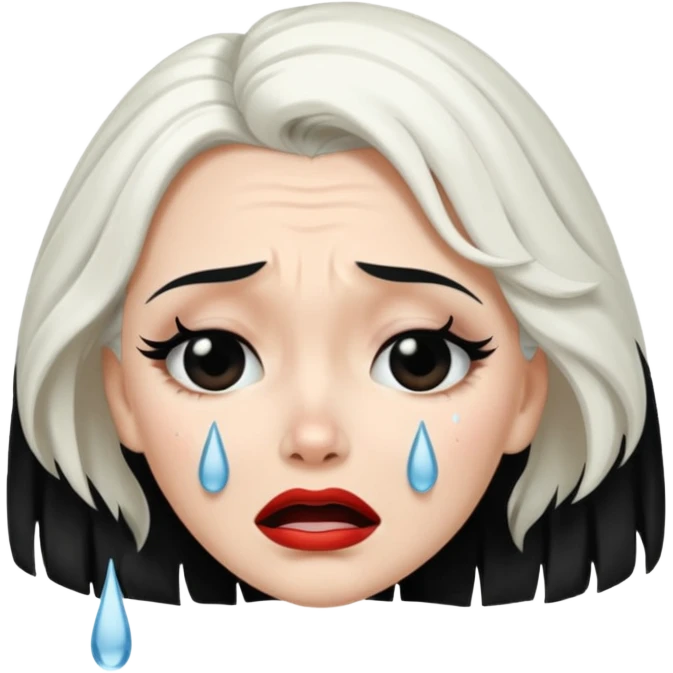 Cruella de vi crying emoji