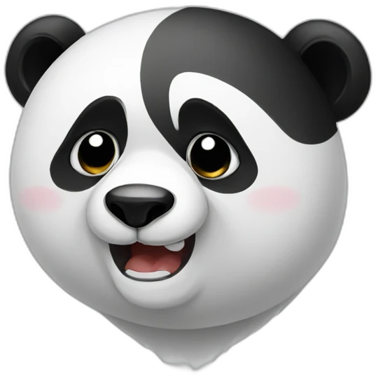 Panda crying  emoji
