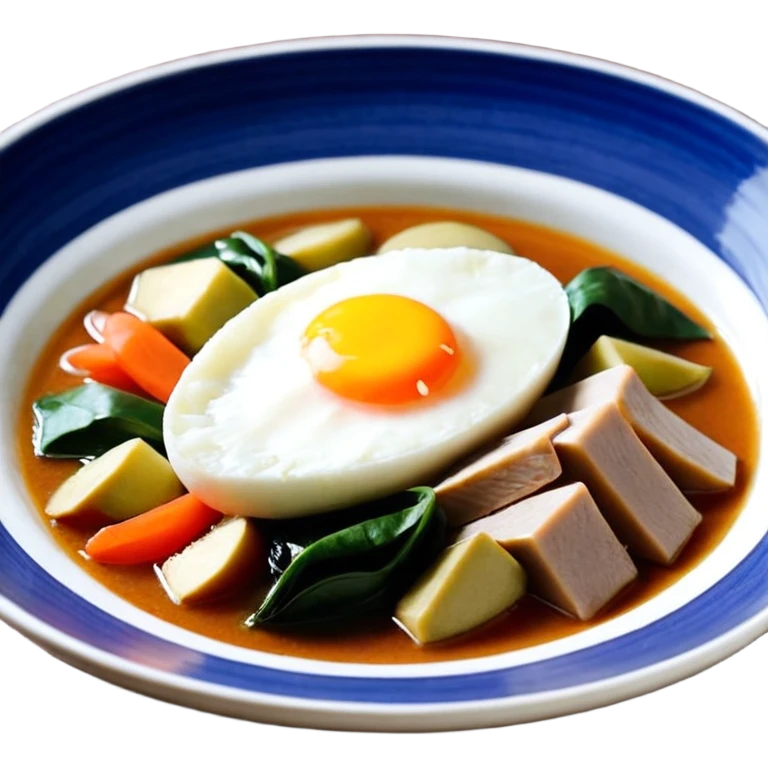 흰 접시, 빵과 계란, 브런치 음식 느낌 emoji