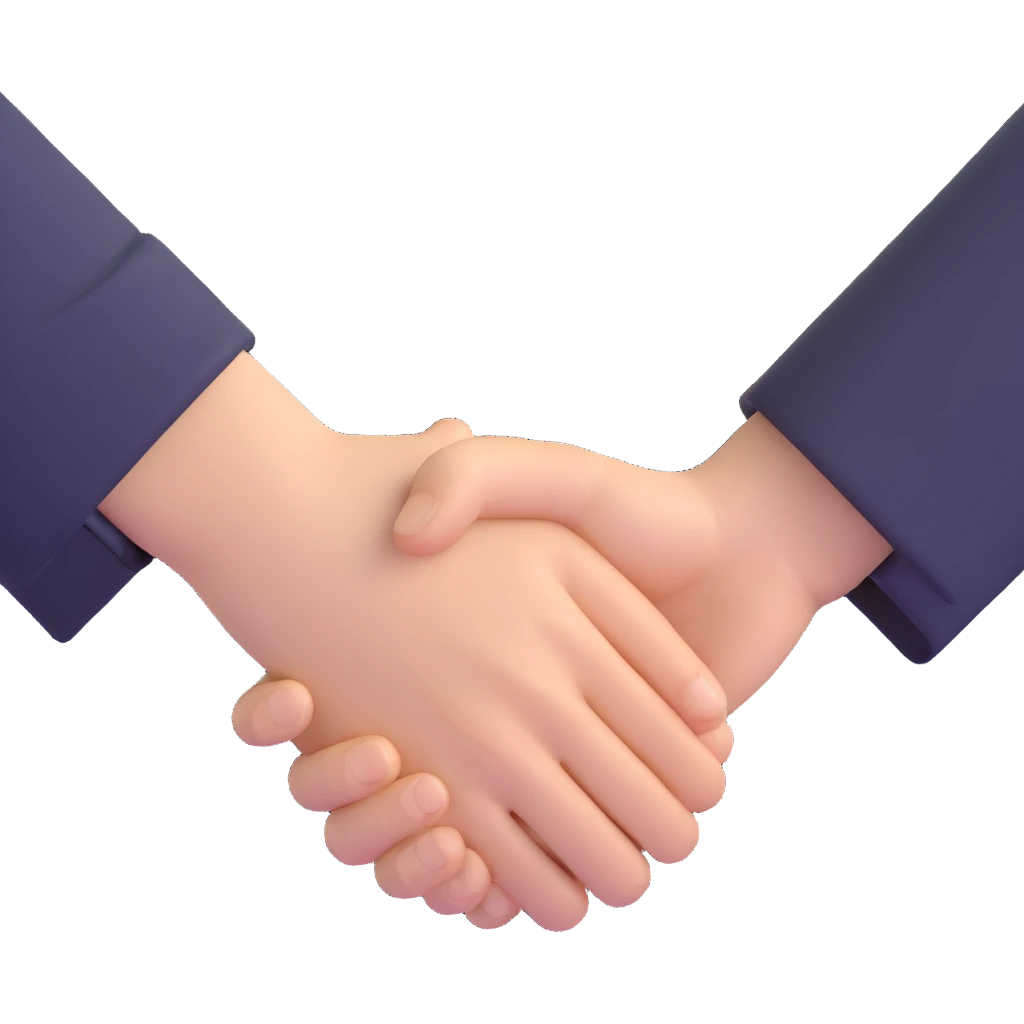 close-up handshake, no background emoji