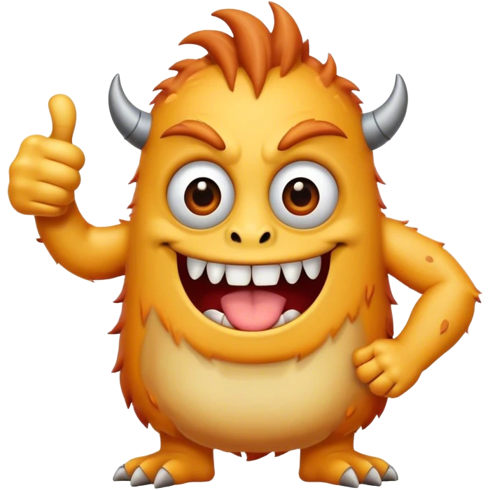 thumbs up AGREE monster YES! emoji