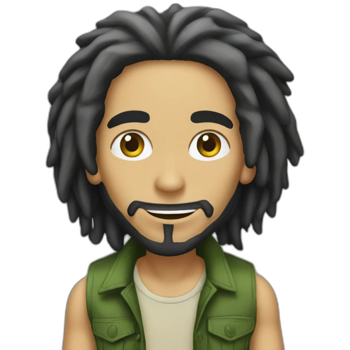 bob marley but hes a white guy emoji