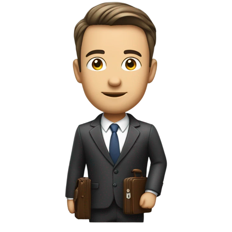 Businessman side view emoji