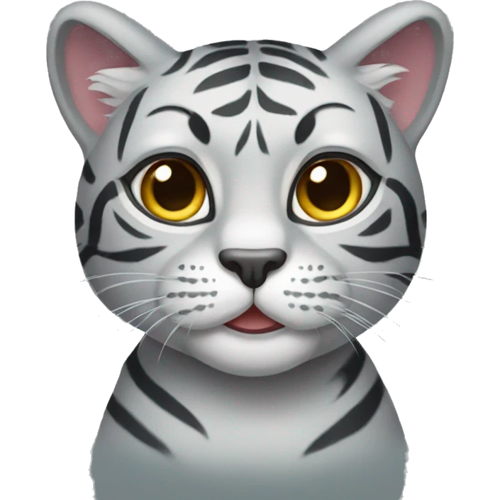 Grey tiger cat emoji