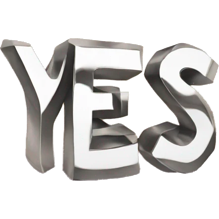 the word "YES" written in hex #2CD5C4 emoji