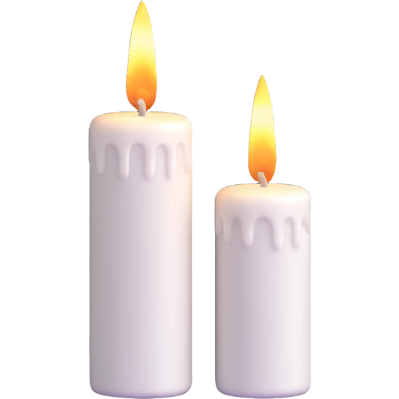 white candle emoji