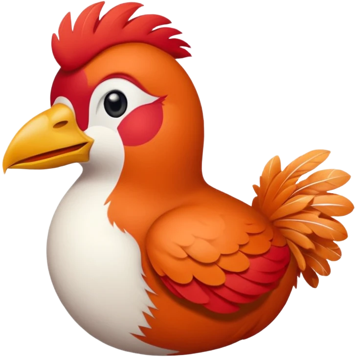 un rouge gorge rigole emoji