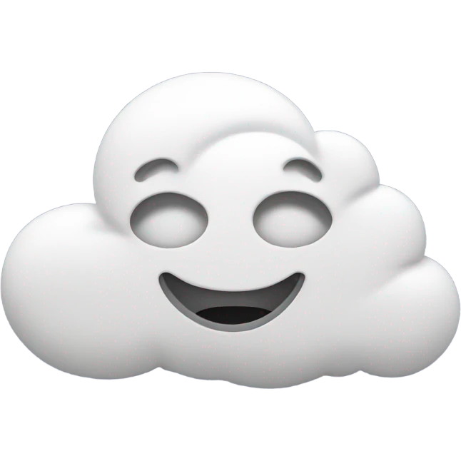 cloud with peace sign with googooly eyes emoji