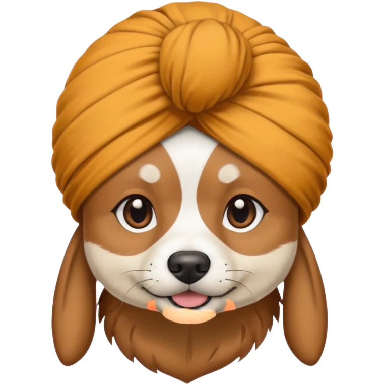dog wearing a turban emoji