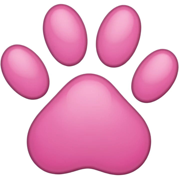 pink pawprint emoji