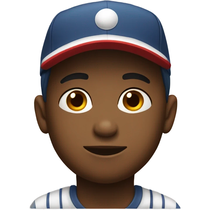boy with baseball cap sitting emoji