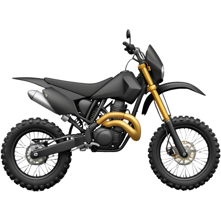 Moto cross noire emoji