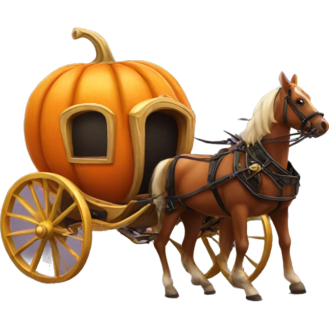 Pumpkin carriage emoji