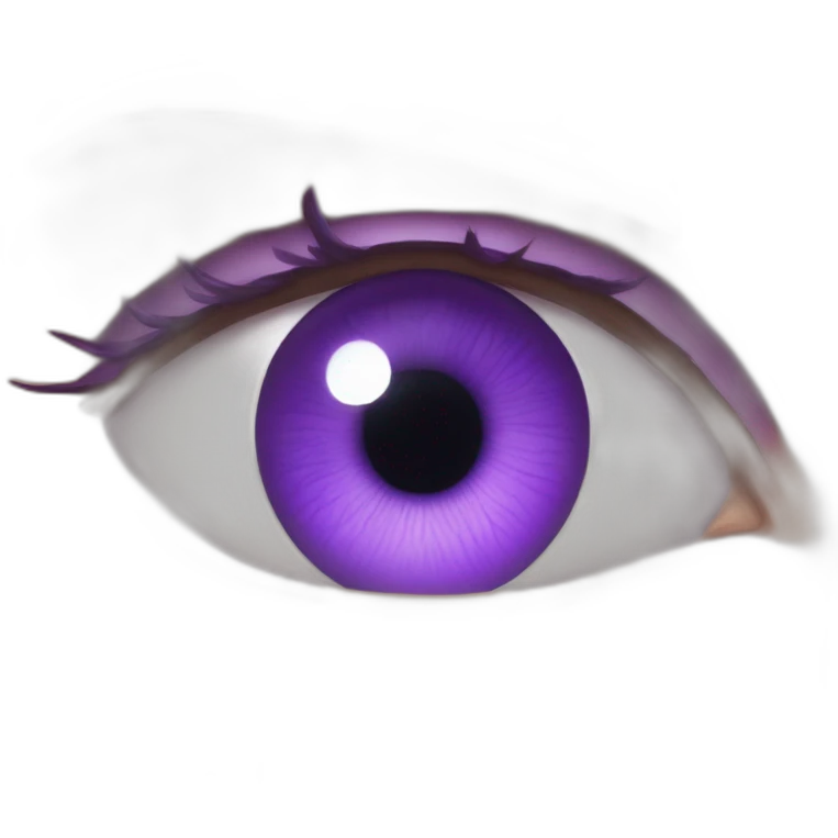 majestic godly violet iris eyeball serious intense symmetrical knowledgable emoji