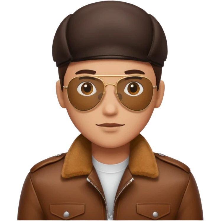 aviator jacket with no badges emoji