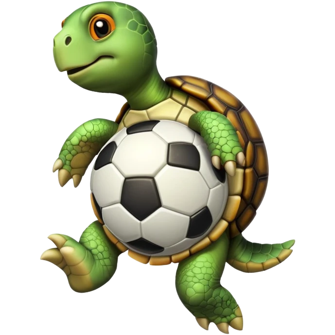 tortuga jugando a fútbol  emoji