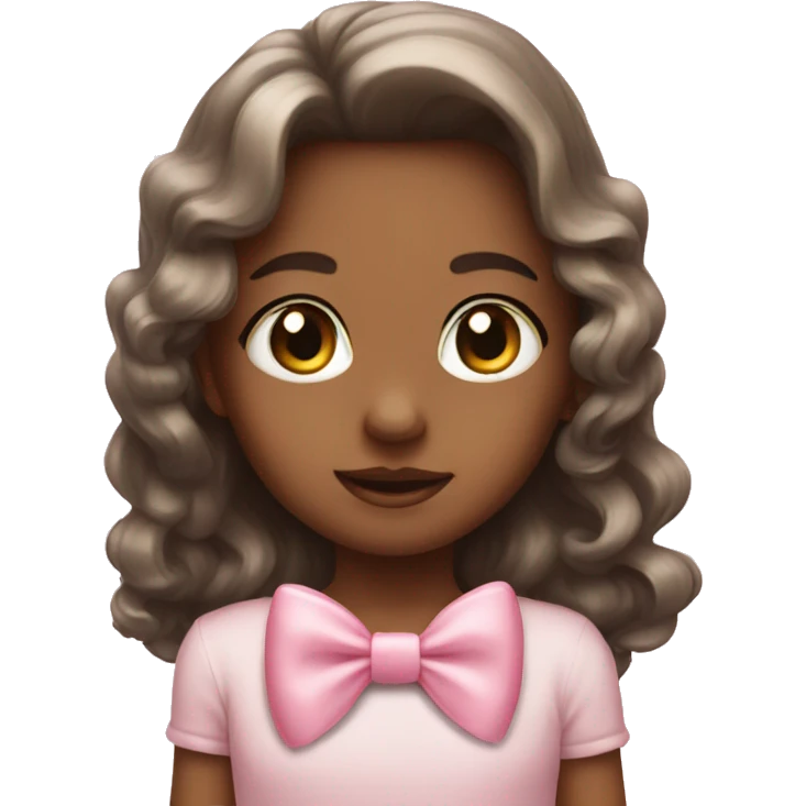 baby pink bow emoji