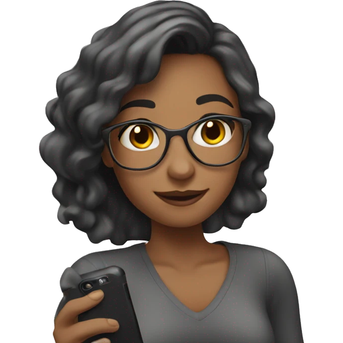 girl taking a selfie emoji